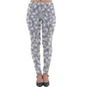 Bacterias Drawing Black And White Pattern Lightweight Velour Leggings View1