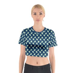 Blue Pines Blue Cotton Crop Top by ConteMonfrey