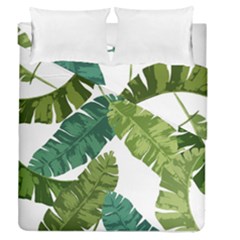 Banana Leaves Tropical Duvet Cover Double Side (queen Size) by ConteMonfrey