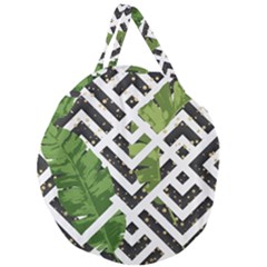 Modern Garden Giant Round Zipper Tote by ConteMonfrey