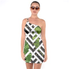 Modern Garden One Soulder Bodycon Dress by ConteMonfrey