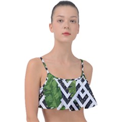 Modern Garden Frill Bikini Top by ConteMonfrey