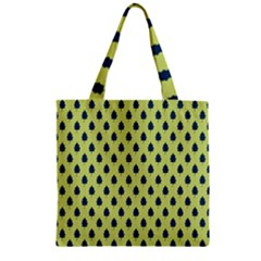 Blue Pines Zipper Grocery Tote Bag by ConteMonfrey