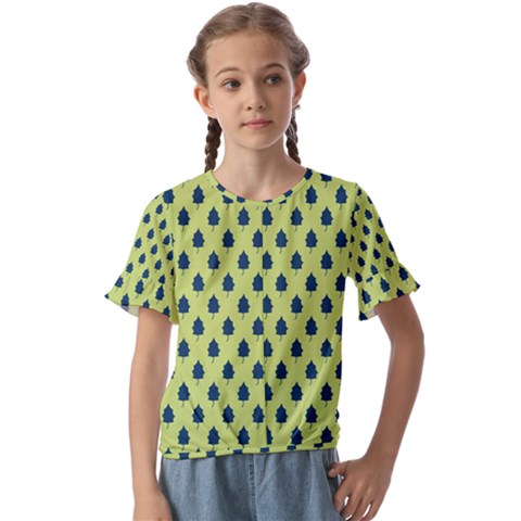 Blue Pines Kids  Cuff Sleeve Scrunch Bottom Tee by ConteMonfrey