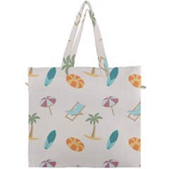 Cool Summer Pattern - Beach Time!   Canvas Travel Bag by ConteMonfrey