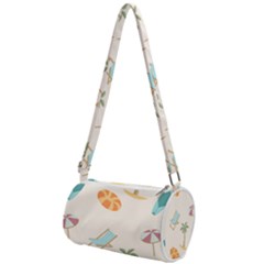 Cool Summer Pattern - Beach Time!   Mini Cylinder Bag by ConteMonfrey