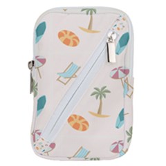 Cool Summer Pattern - Beach Time!   Belt Pouch Bag (large) by ConteMonfrey