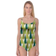 Pine Trees   Camisole Leotard  by ConteMonfrey