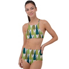 Pine Trees   High Waist Tankini Set by ConteMonfrey