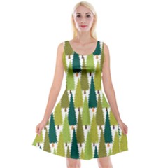 Pine Trees   Reversible Velvet Sleeveless Dress by ConteMonfrey