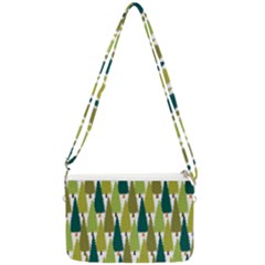 Pine Trees   Double Gusset Crossbody Bag by ConteMonfrey