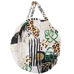Modern Jungle Giant Round Zipper Tote by ConteMonfrey