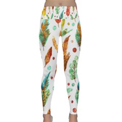 Watercolor Nature Glimpse  Lightweight Velour Classic Yoga Leggings by ConteMonfrey