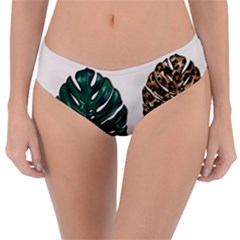 Colorful Monstera  Reversible Classic Bikini Bottoms