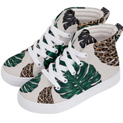 Colorful Monstera  Kids  Hi-top Skate Sneakers by ConteMonfrey