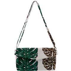 Colorful Monstera  Removable Strap Clutch Bag by ConteMonfrey