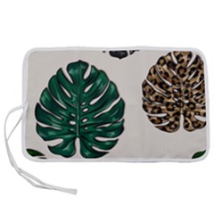 Colorful Monstera  Pen Storage Case (S)