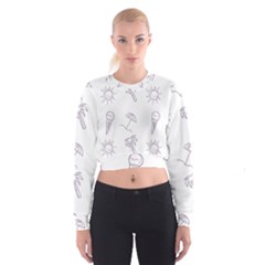 Doodles - Beach Time! Cropped Sweatshirt by ConteMonfrey