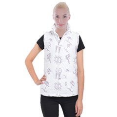 Doodles - Beach Time! Women s Button Up Vest by ConteMonfrey