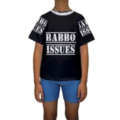 Babbo Issues - Italian Humor Kids  Short Sleeve Swimwear by ConteMonfrey