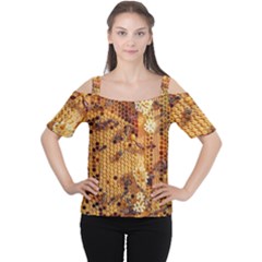 Insect Macro Honey Bee Animal Cutout Shoulder Tee