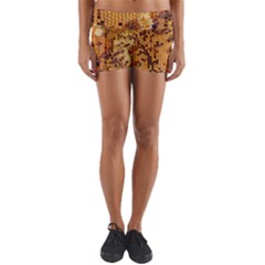 Insect Macro Honey Bee Animal Yoga Shorts