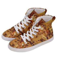 Insect Macro Honey Bee Animal Women s Hi-Top Skate Sneakers