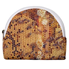 Insect Macro Honey Bee Animal Horseshoe Style Canvas Pouch