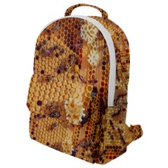 Insect Macro Honey Bee Animal Flap Pocket Backpack (Small)