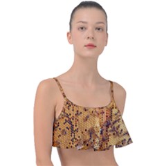 Insect Macro Honey Bee Animal Frill Bikini Top