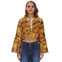 Insect Macro Honey Bee Animal Boho Long Bell Sleeve Top View1