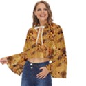 Insect Macro Honey Bee Animal Boho Long Bell Sleeve Top View2