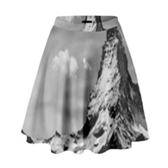 Matterhorn Switzerland Mountain Nature High Waist Skirt by Wegoenart