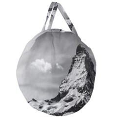 Matterhorn Switzerland Mountain Nature Giant Round Zipper Tote by Wegoenart