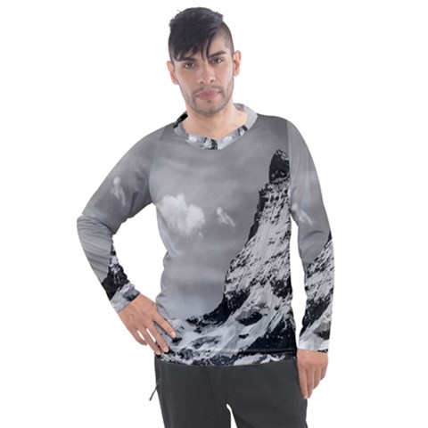 Matterhorn Switzerland Mountain Nature Men s Pique Long Sleeve Tee by Wegoenart