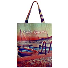 Boats On Lake Garda Zipper Classic Tote Bag by ConteMonfrey