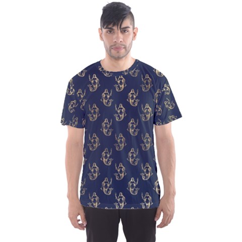 Gold Mermaids Silhouettes Men s Sport Mesh Tee by ConteMonfrey