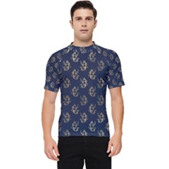 Gold Mermaids Silhouettes Men s Short Sleeve Rash Guard by ConteMonfrey