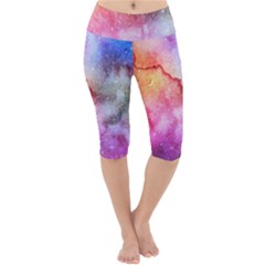 Unicorn Clouds Lightweight Velour Cropped Yoga Leggings by ConteMonfrey