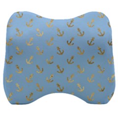 Gold Anchors Long Live   Velour Head Support Cushion by ConteMonfrey
