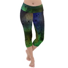 Tye Dye Vibing Lightweight Velour Capri Yoga Leggings by ConteMonfrey