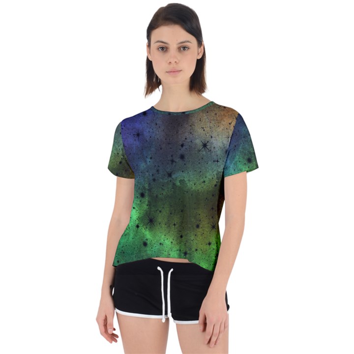 Tye Dye Vibing Open Back Sport Tee