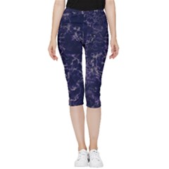 Ocean Storm Inside Out Lightweight Velour Capri Leggings  by ConteMonfrey