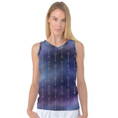 Trident On Blue Ocean  Women s Basketball Tank Top by ConteMonfrey