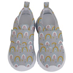 Rainbow Pattern Kids  Velcro No Lace Shoes by ConteMonfrey