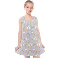 Rainbow Pattern Kids  Cross Back Dress by ConteMonfrey