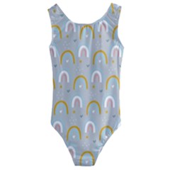 Rainbow Pattern Kids  Cut-out Back One Piece Swimsuit by ConteMonfrey