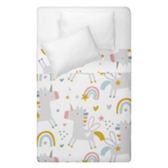 Unicorns rainbow Duvet Cover Double Side (Single Size)