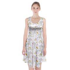 Unicorns Rainbow Racerback Midi Dress