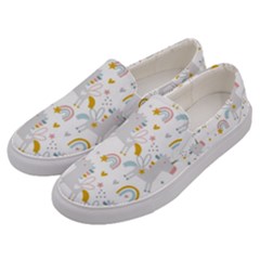 Unicorns rainbow Men s Canvas Slip Ons